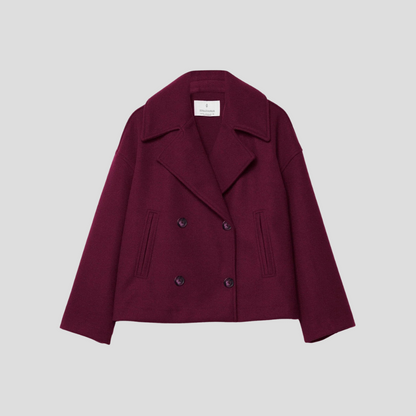 Doppelreihiger Kurzmantel Elegant Damen