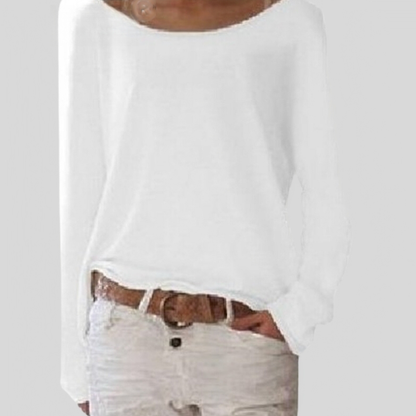 Dünner Pullover Rundhals Elegant Leicht