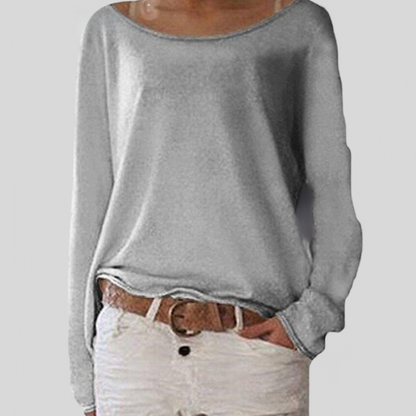 Dünner Pullover Rundhals Elegant Leicht