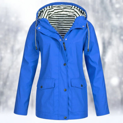 Damen Winterjacke Kapuze Reißverschluss