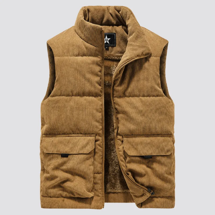 Robuste Herrenweste Cordura Isoliert