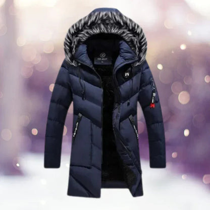 Thermoparka Herren Klassisch Pelz Kragen