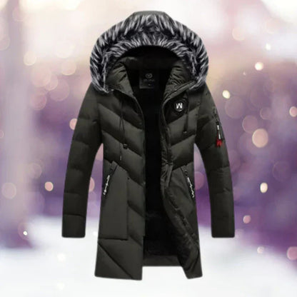 Thermoparka Herren Klassisch Pelz Kragen