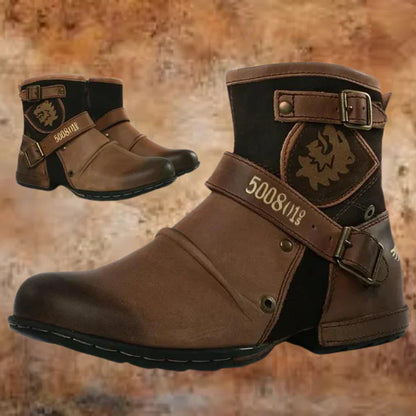 Herrenstiefel Vintage Chic Lederoptik