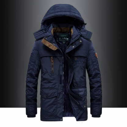 Herren Winterparka Lang Warm Isoliert