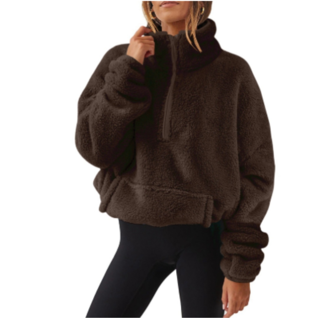 Weiche Pullover für Frauen Teddylook