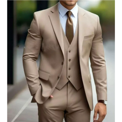Herren Anzug 3-teilig Elegant Zweiknopf