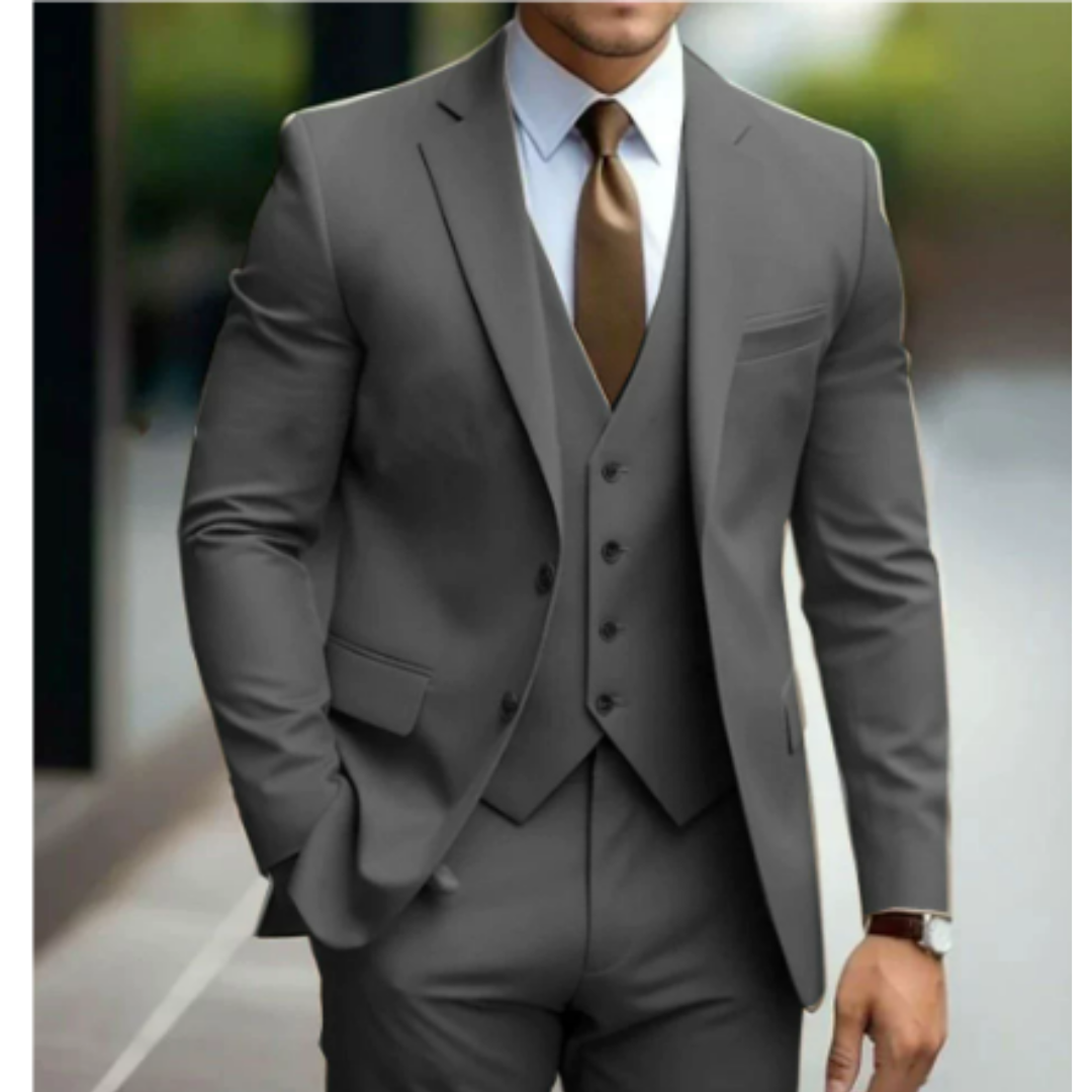 Herren Anzug 3-teilig Elegant Zweiknopf