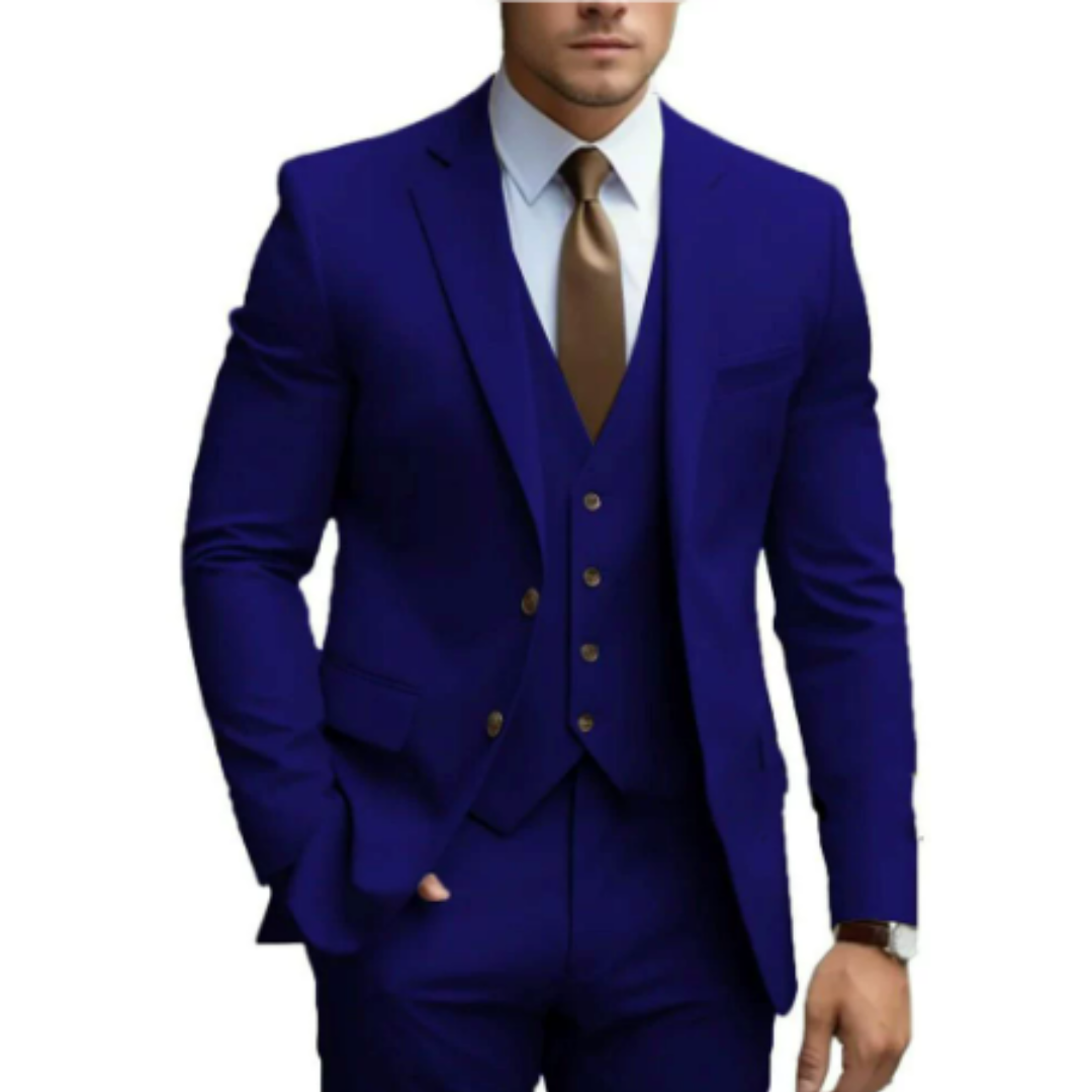 Herren Anzug 3-teilig Elegant Zweiknopf