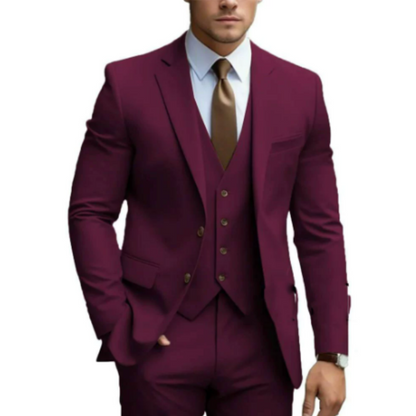 Herren Anzug 3-teilig Elegant Zweiknopf