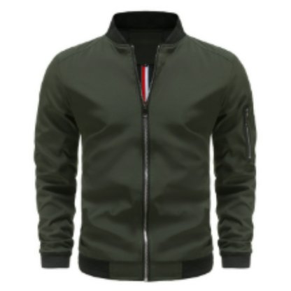 Herren Steppjacke Reißverschluss Schnitt