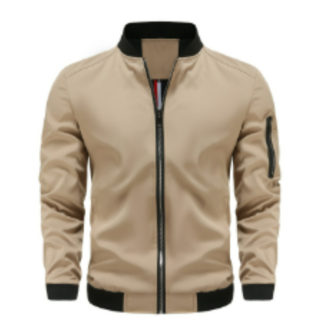 Herren Steppjacke Reißverschluss Schnitt