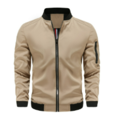 Herren Steppjacke Reißverschluss Schnitt