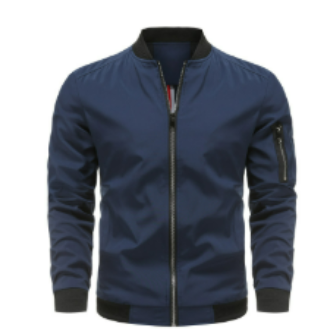 Herren Steppjacke Reißverschluss Schnitt