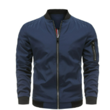 Herren Steppjacke Reißverschluss Schnitt