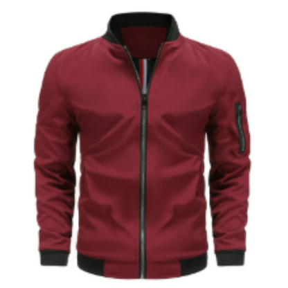 Herren Steppjacke Reißverschluss Schnitt