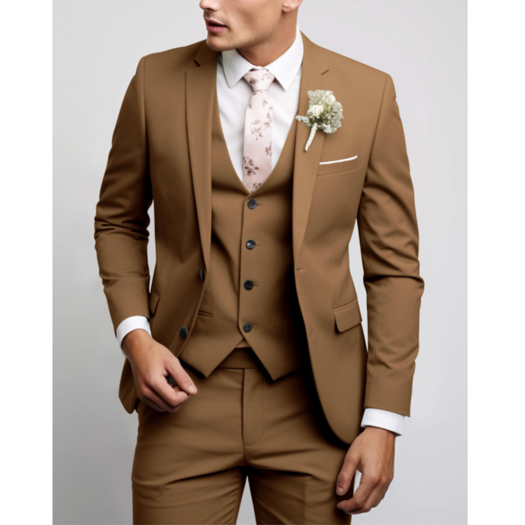Herren Anzug 3-teilig Slim Fit