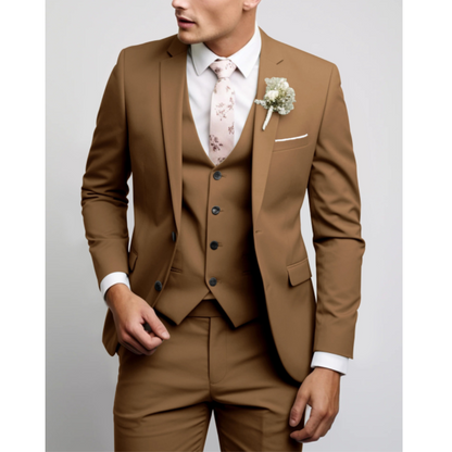 Herren Anzug 3-teilig Slim Fit