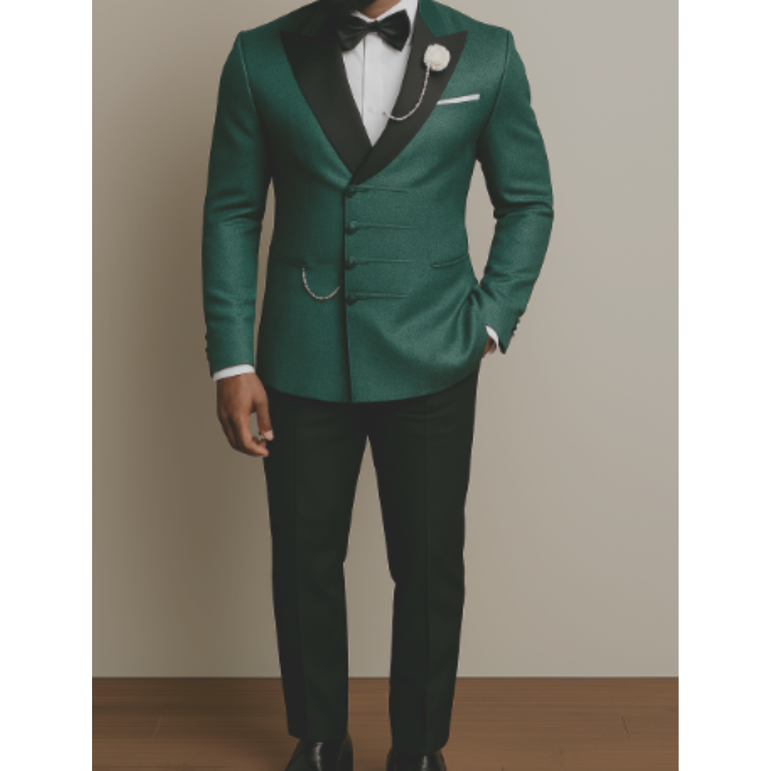 Herren Anzug 2-teilig Elegant Schwarz