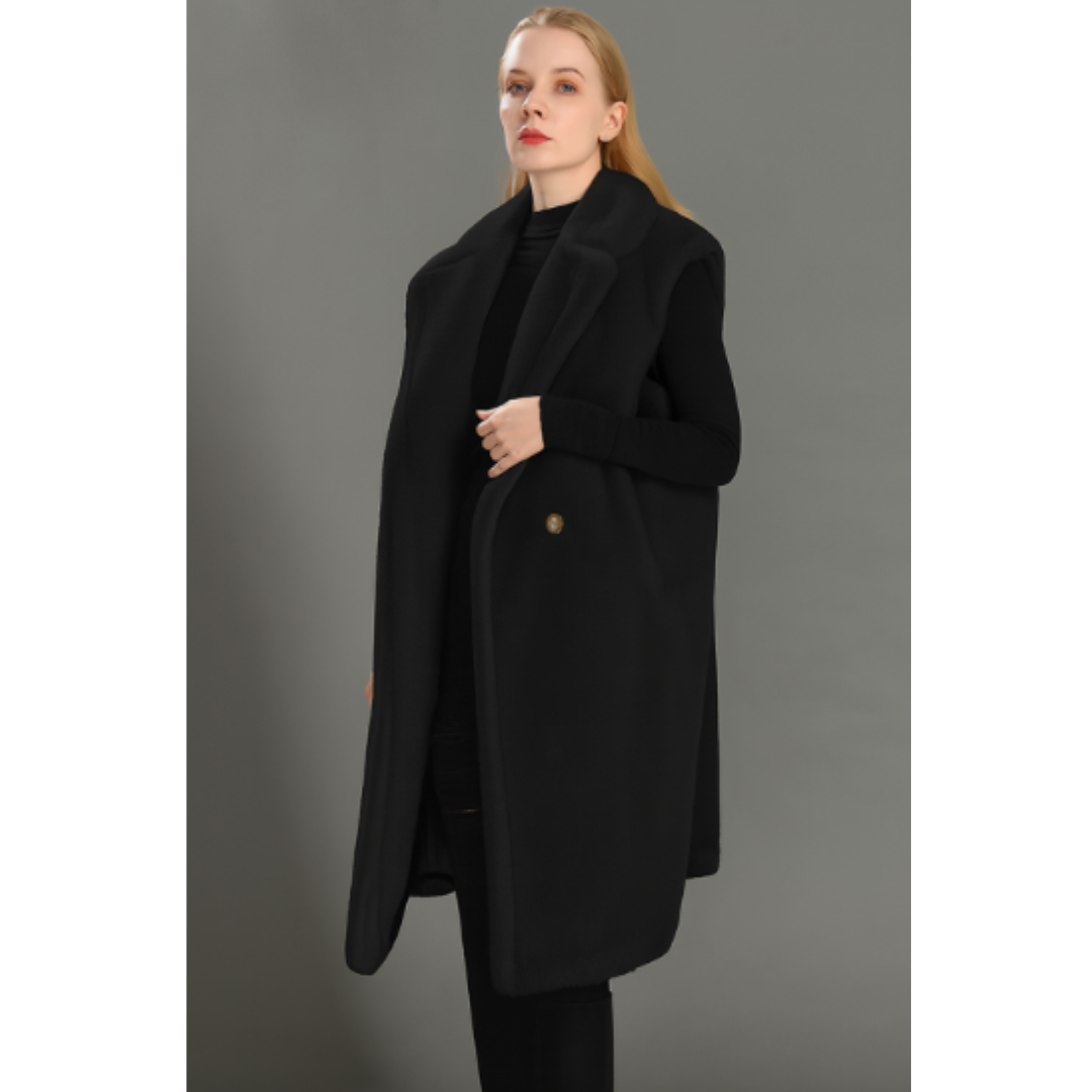 Damen Winter Teddyjacke Ärmellos Soft