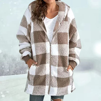 Karierte Winterjacke Warm & Stylish