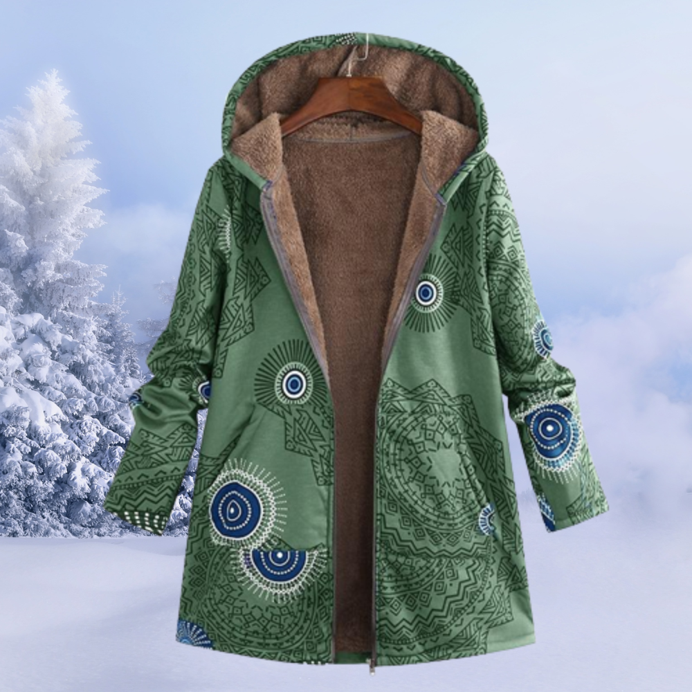 Elegante Damenjacke Blumenmuster