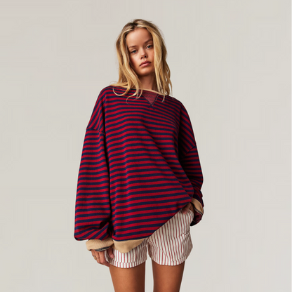 Weiches Kaschmir-Pullover mit Rippstrick
