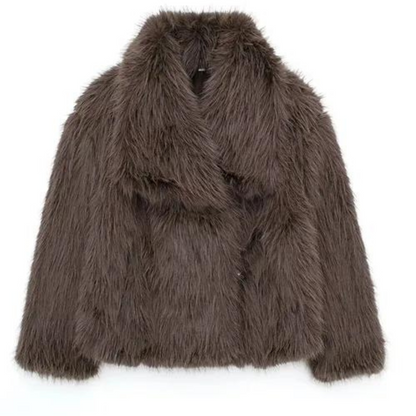 Weicher Damenmantel Elegant Schwarz