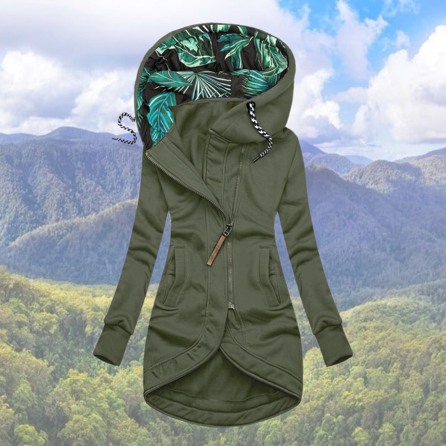 Wasserdichte Winterjacke Damen Rose Farbe - IdealeKleiden