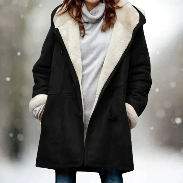 Stylische Fleecejacke Wildleder Optik