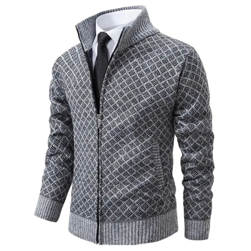 Herren Frühjacksjacke Reißverschluss Geometrisch Trendy