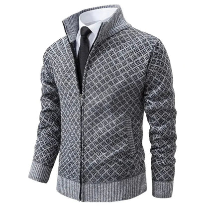 Herren Frühjacksjacke Reißverschluss Geometrisch Trendy