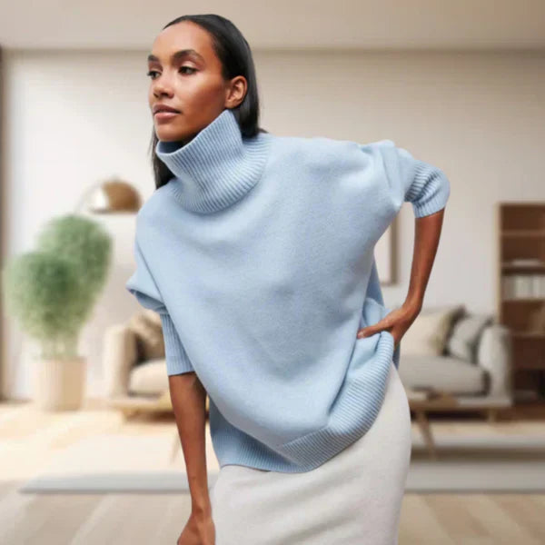 Eleganter Damen Rollkragen Pullover
