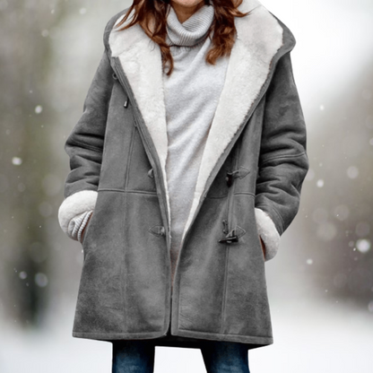 Stylische Damenjacke Wildleder Optik