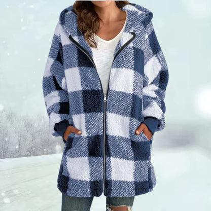 Karierte Winterjacke Warm & Stylish
