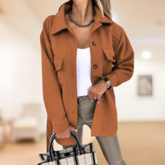 Almaro Damen Trenchcoat Warm Versteppt