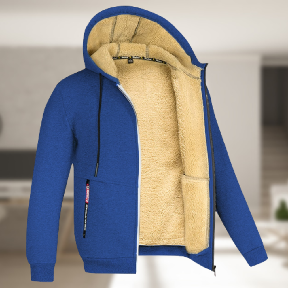 Praktische Herrenjacke Mit Kapuze Freizeit