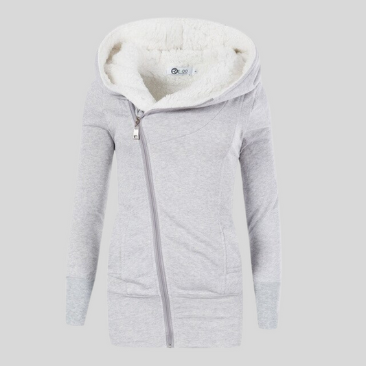 Winterjacke Damen Kapuze Schnellverschluss - IdealeKleiden