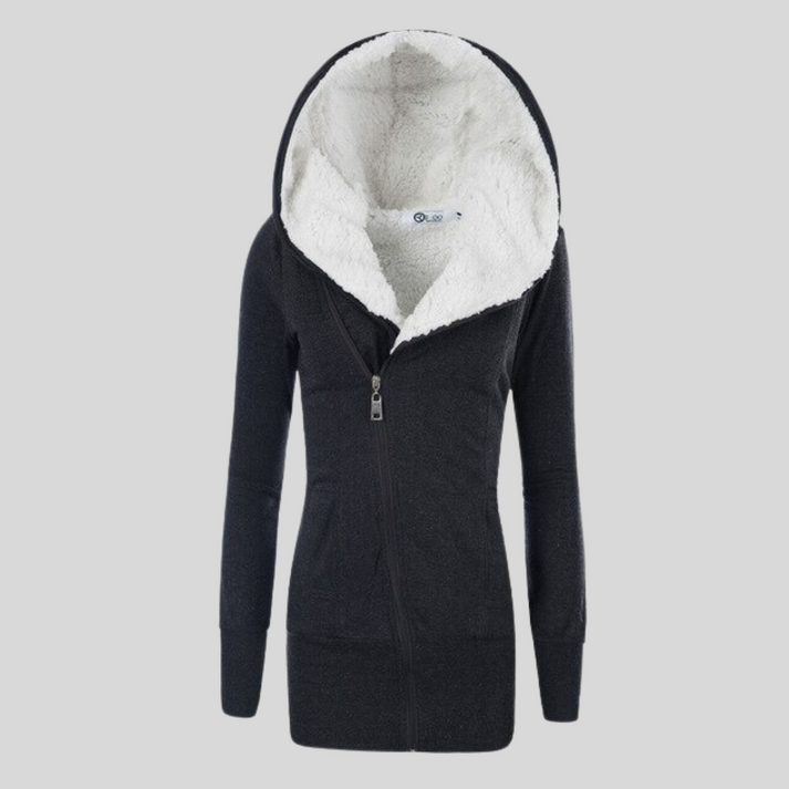 Winterjacke Damen Kapuze Schnellverschluss