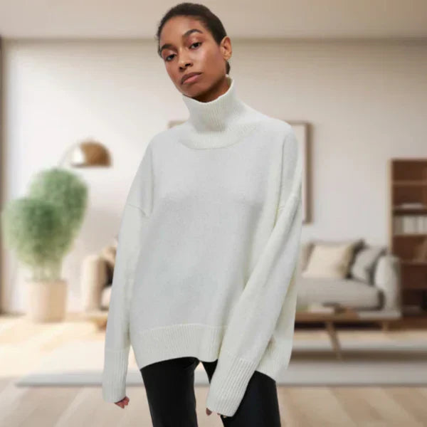 Eleganter Damen Rollkragen Pullover