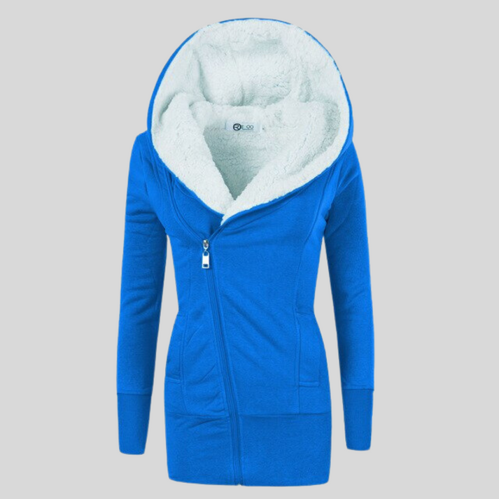 Winterjacke Damen Kapuze Schnellverschluss