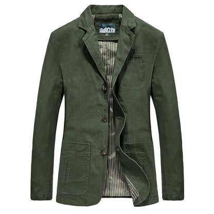 Herren Blazer Jacke Modern 3-Knopf Stil