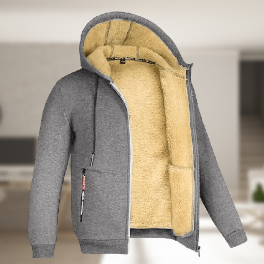 Praktische Herrenjacke Mit Kapuze Freizeit