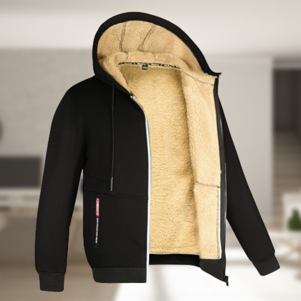 Praktische Herrenjacke Mit Kapuze Freizeit