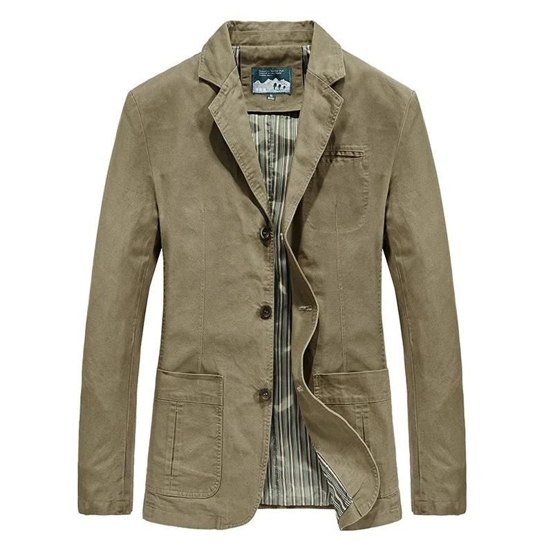 Herren Blazer Jacke Modern 3-Knopf Stil