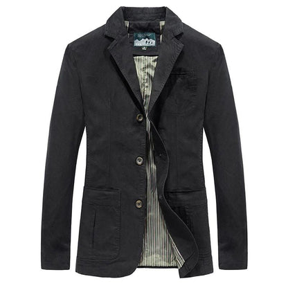 Herren Blazer Jacke Modern 3-Knopf Stil