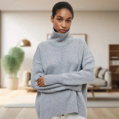 Eleganter Damen Rollkragen Pullover