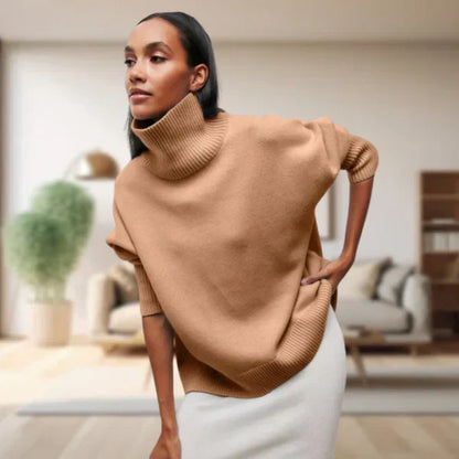 Eleganter Damen Rollkragen Pullover