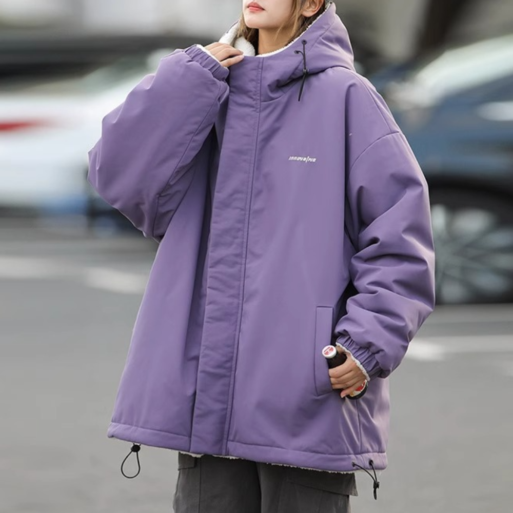 Damen Winterjacke Warm Wendbar