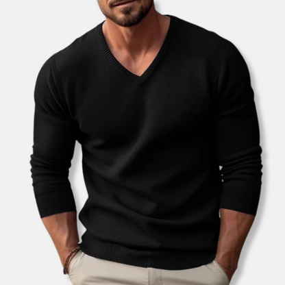 Herren Pullover V-Ausschnitt Einfach Klassisch